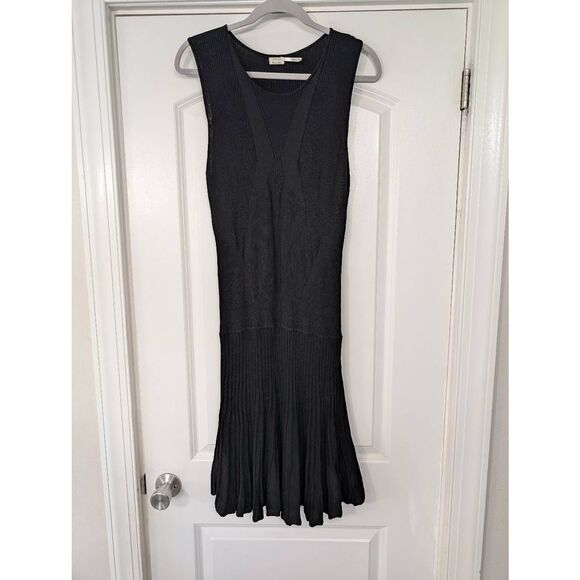 Leon Max Whimsigoth Midi Dress women's large black witchy punk‎ fairy fitted - Picture 1 of 8